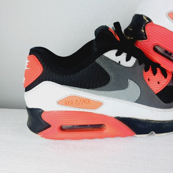 Nike Air Max 90 OG Men\'s Reverse Infrared Leather Lace-Up Sneaker Shoes Size 12 main image 9